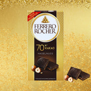 Ferrero Rocher Chocolate Tablet 90g: 70% Cacao Haz.
