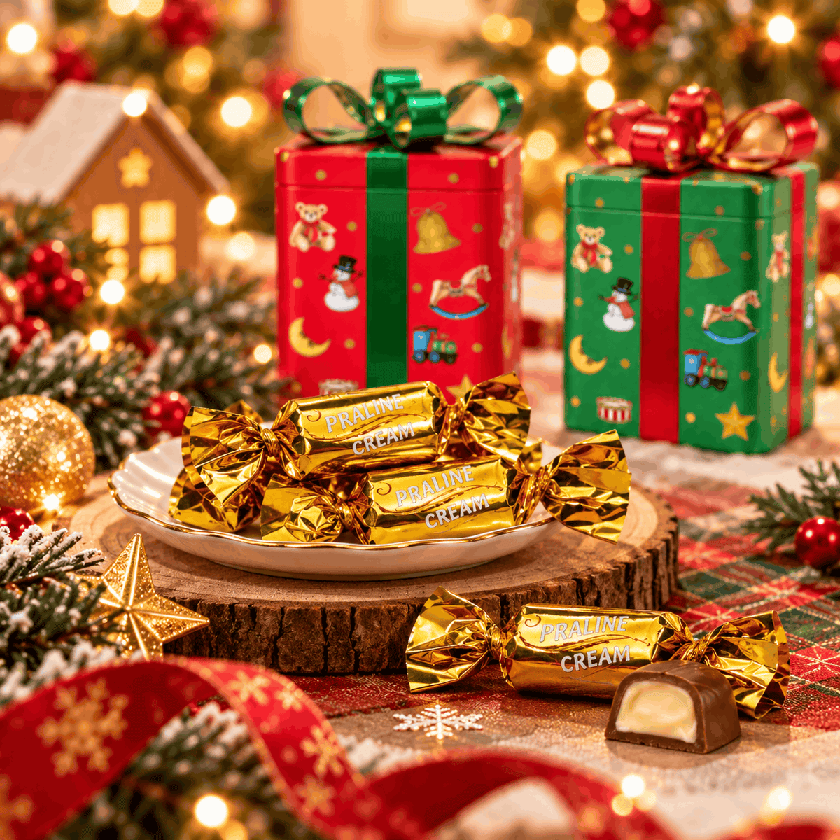 [Pre-Order] Windel Christmas World Gift Tin | Assorted Christmas Chocolates | 43g