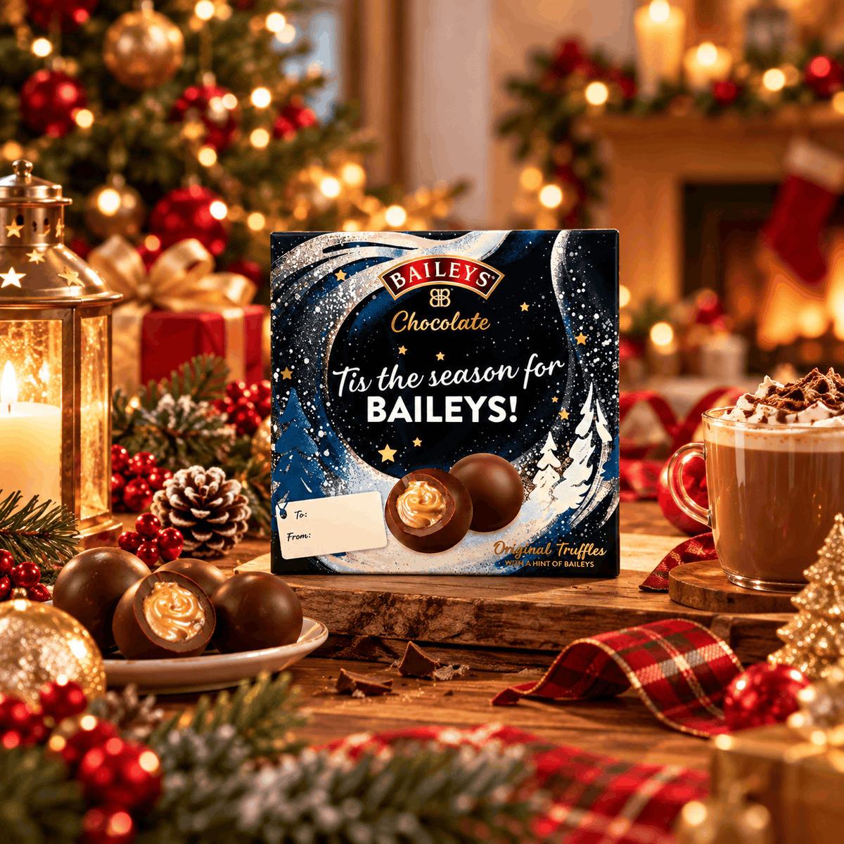 [Pre-Order] Baileys Original Christmas Chocolate Box | Creamy Irish Cream Flavour | 100g