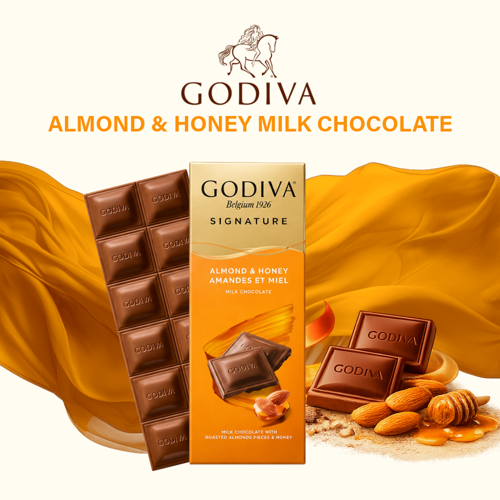 Godiva Signature Chocolate Bar | Assorted Flavours | Halal | 90g