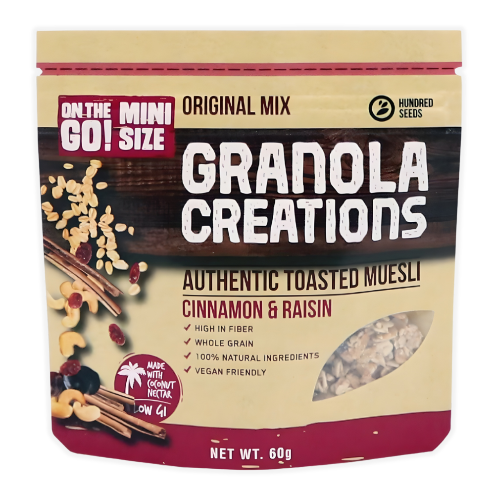 Granola Creations - Original Mix Cinnamon & Raisin Mini Size 60g