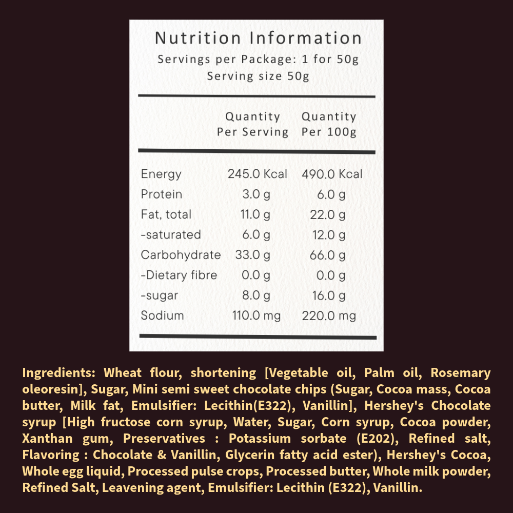 Hershey's Chocolate Chip Mini Cookies | Crunchy Bite-Sized Cookies | 50g