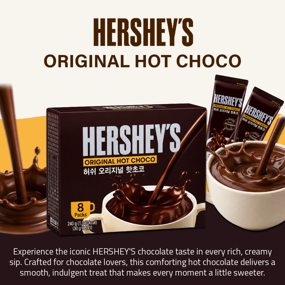 Hershey's Hot Choco | Instant Chocolate Beverage | 8 Sachets