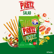 Glico Pretz Biscuit Sticks | Salad Flavour | 8 Packs