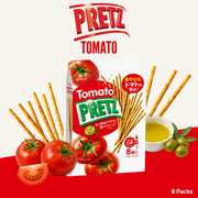 Glico Pretz Biscuit Sticks | Tomato Flavour | 8 Packs
