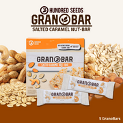 Hundred Seeds Granobar | Salted Caramel Nut-Bar  | 5 Granobars
