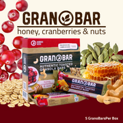 Hundred Seeds Granobar - Honey, Cranberries, & Nuts 225g (5pcs)