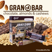 Hundred Seeds Granobar - Chocolate, Almonds, & Cashews 225g (5pcs)