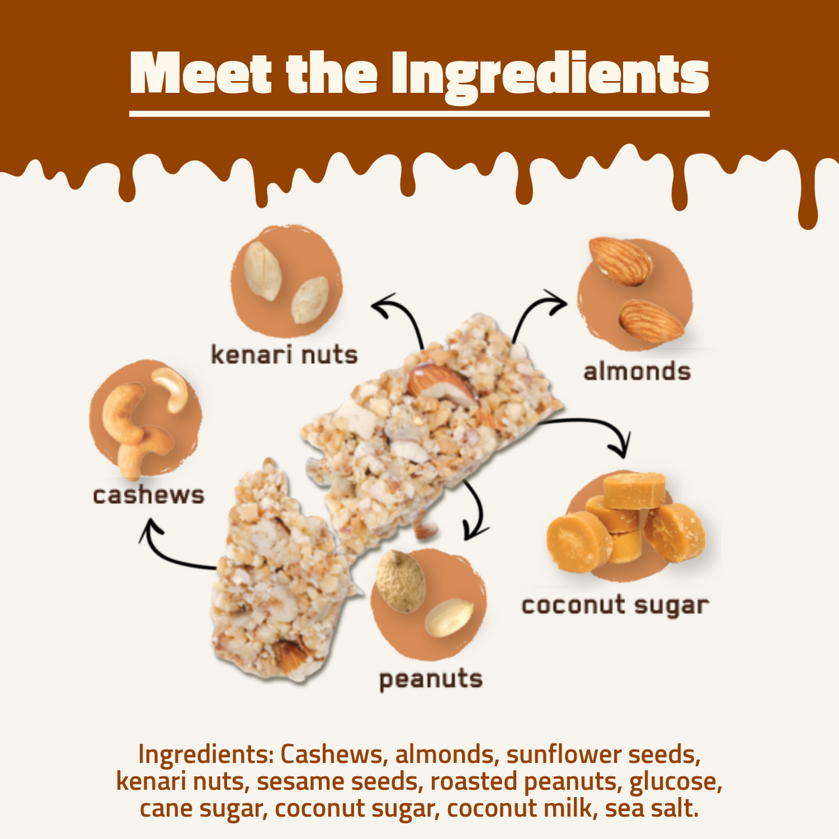 Hundred Seeds Granobar | Salted Caramel Nut-Bar  | 5 Granobars
