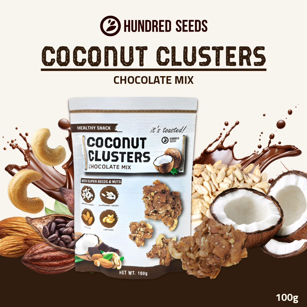 Hundred Seeds Coconut Clusters | Chocolate Mix | 100g