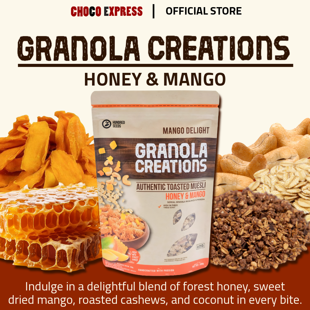 Hundred Seeds Granola Creations – Mango Delight (Honey & Mango) 200g