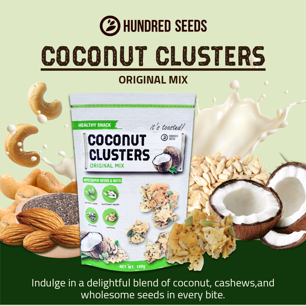 Hundred Seeds Coconut Clusters | Original Mix | 100g