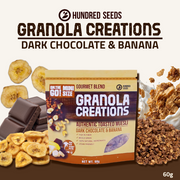Hundred Seeds Granola Creations – Gourmet Blend (Dark Chocolate & Banana) Mini Size 60g