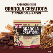 Hundred Seeds Granola Creations | Cinnamon & Raisin | 60g