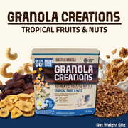 Hundred Seeds Granola Creations – Toasted Muesli (Tropical Fruits & Nuts) Mini Size 60g