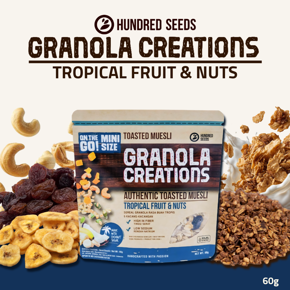 Hundred Seeds Granola Creations | Tropical Fruits & Nuts | 60g
