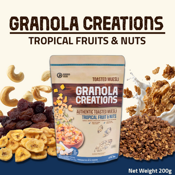 Hundred Seeds Granola Creations – Toasted Muesli (Tropical Fruits & Nuts) 200g
