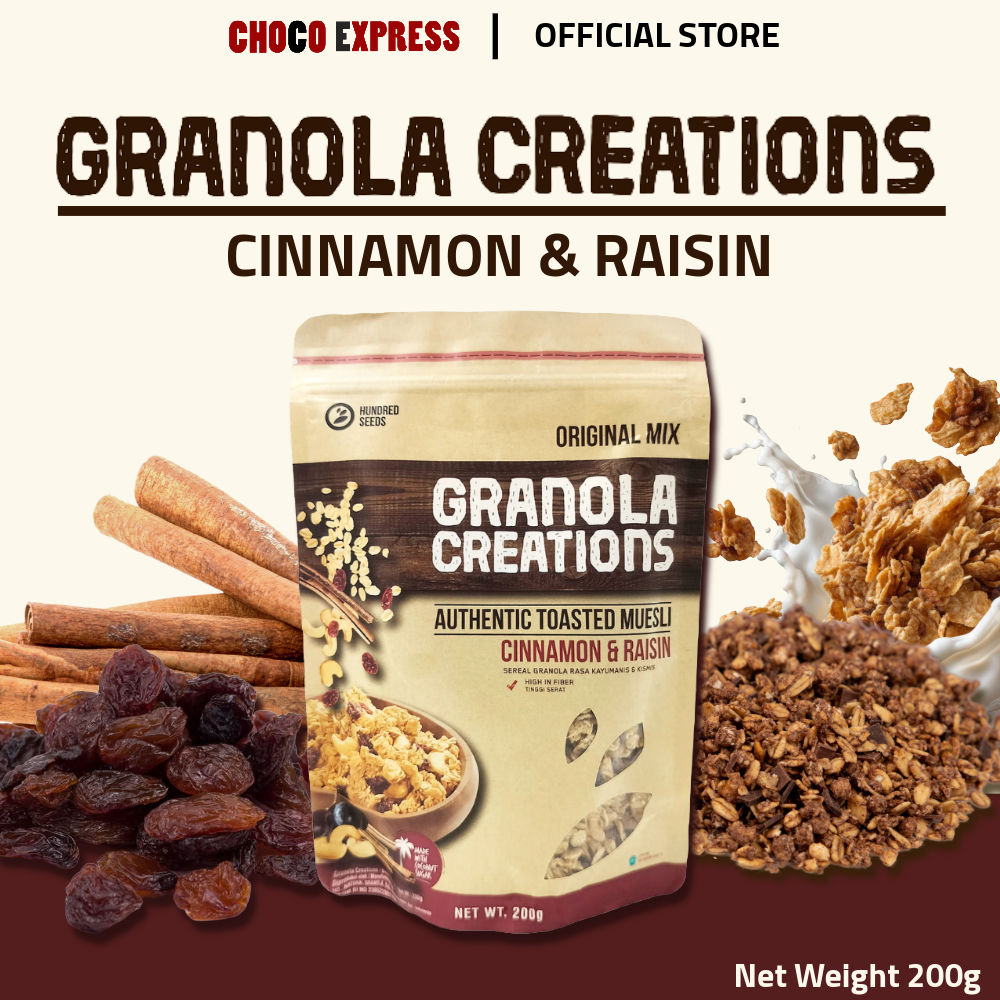 Hundred Seeds Granola Creations - Original Mix (Cinnamon & Raisin) 200g