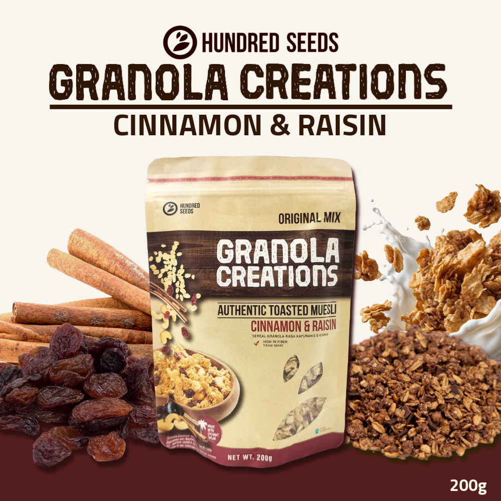 Hundred Seeds Granola Creations | Cinnamon & Raisin | 200g