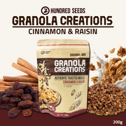 Hundred Seeds Granola Creations | Cinnamon & Raisin | 200g