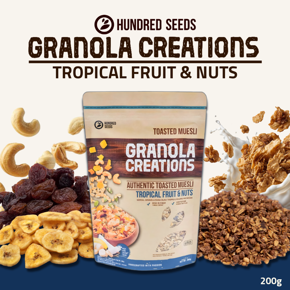 Hundred Seeds Granola Creations | Tropical Fruits & Nuts | 200g