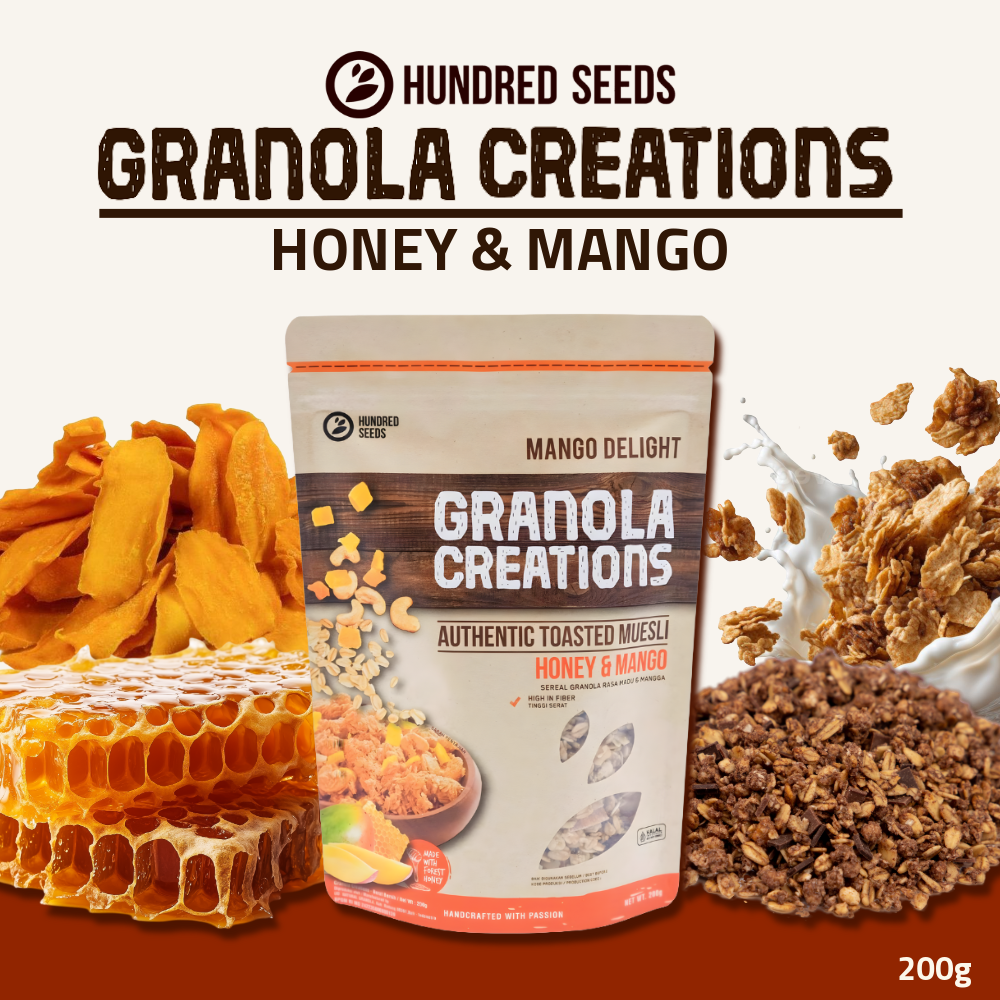 Hundred Seeds Granola Creations | Honey & Mango | 200g