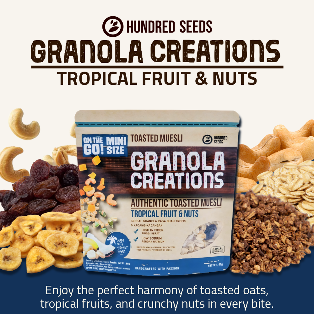 Hundred Seeds Granola Creations | Tropical Fruits & Nuts | 60g