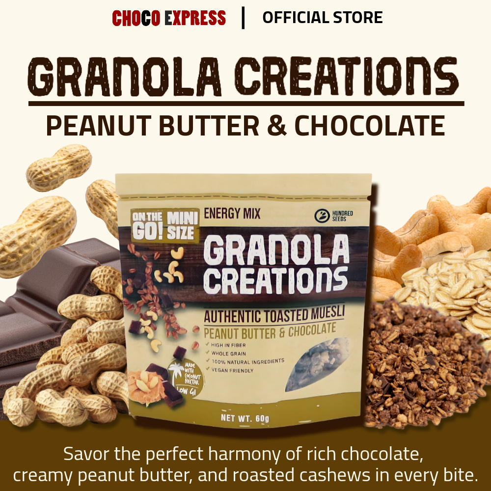 Granola Creations – Nutty Mix (Peanut Butter & Chocolate) Mini Size 60g