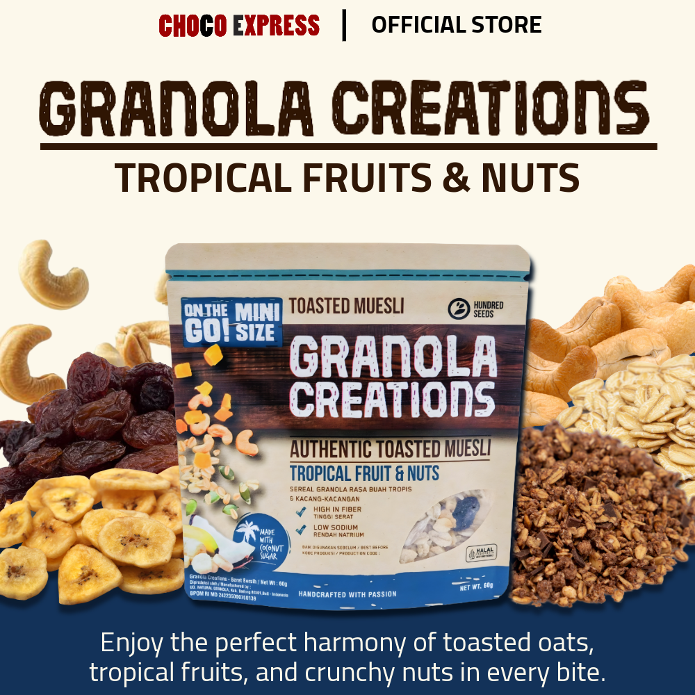 Granola Creations – Toasted Muesli (Tropical Fruits & Nuts) Mini Size 60g