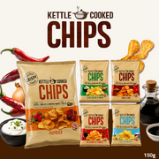 Kettle Cooked Potato Chips | Thick-Cut Crispy Potato Chips | 150g