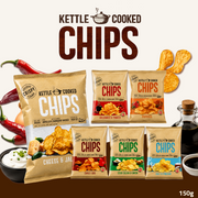 Kettle Cooked Potato Chips | Thick-Cut Crispy Potato Chips | 150g