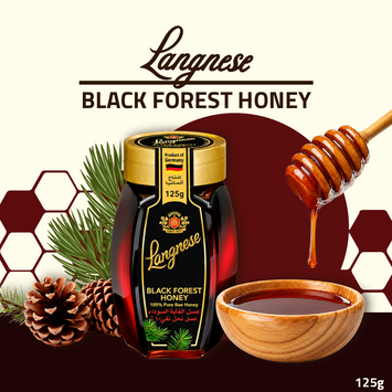Langnese Black Forest Honey 125g | 100% Pure Bee Honey | Premium German Honey