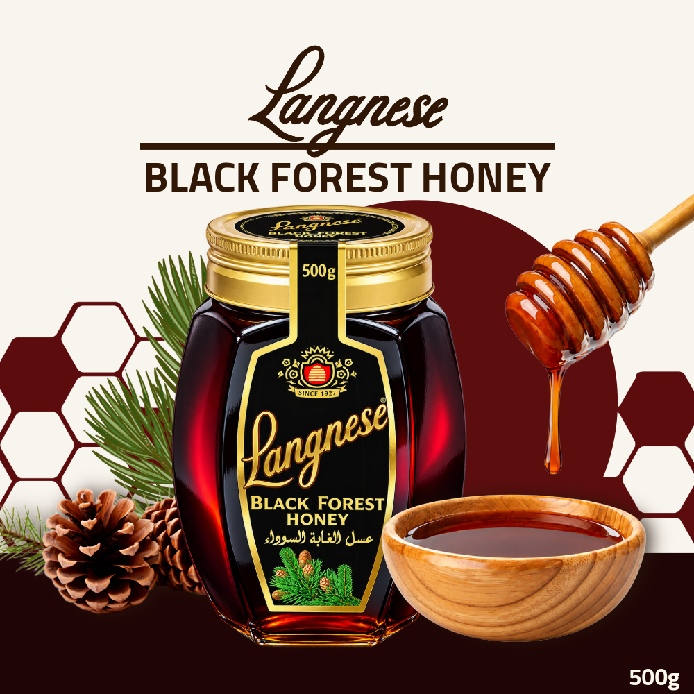 Langnese Black Forest Honey 500g | 100% Pure Bee Honey | Premium German Honey