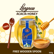 [FREE WOODEN SPOON] Langnese Acacia Honey 500g | Premium Natural Honey