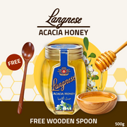 [FREE WOODEN SPOON] Langnese Acacia Honey 500g | Premium Natural Honey