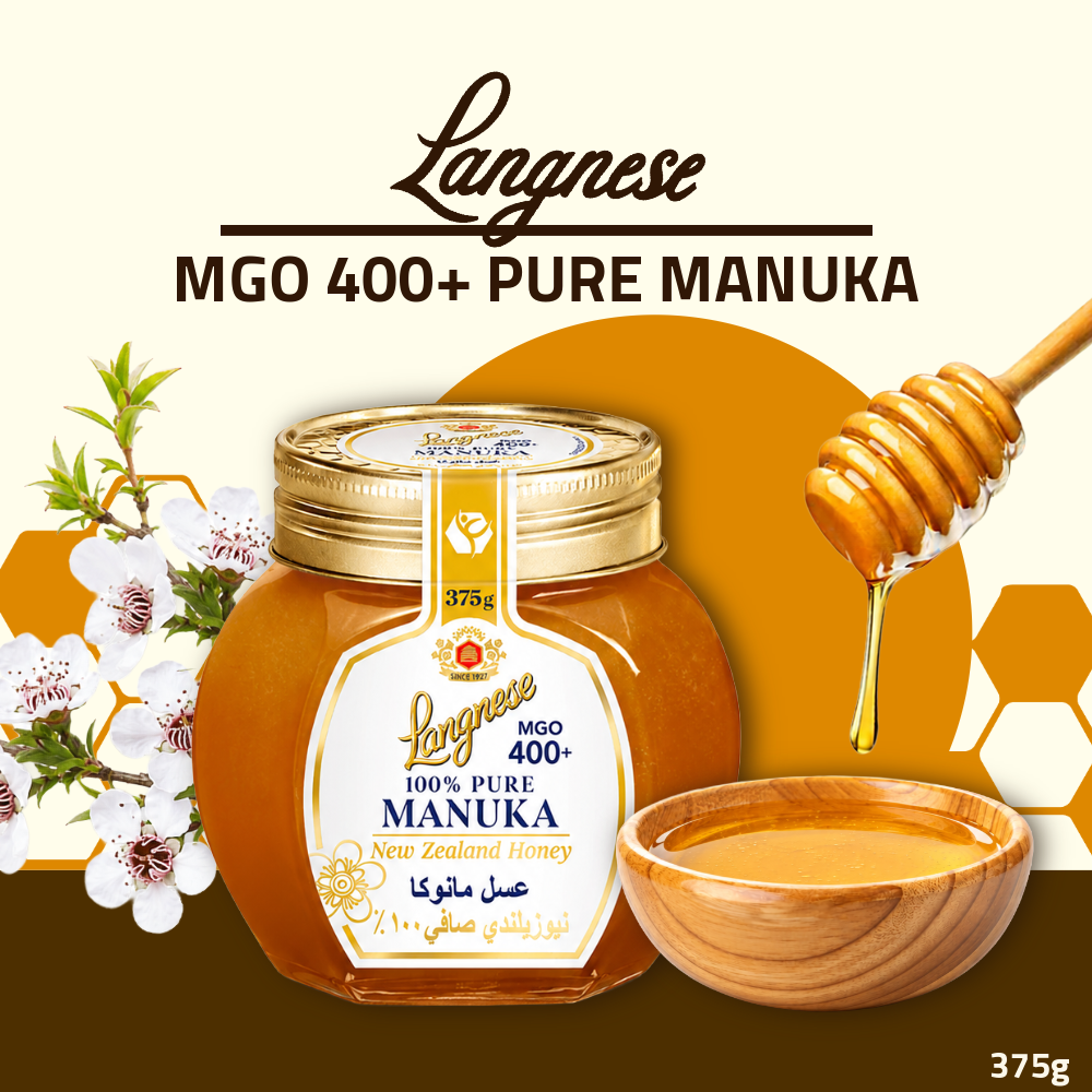 Langnese Pure Manuka Honey MGO 400+ 375g | Premium New Zealand Manuka Honey