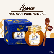 [FREE WOODEN SPOON] Langnese Pure Manuka Honey MGO 400+ 375g | Premium New Zealand Manuka Honey