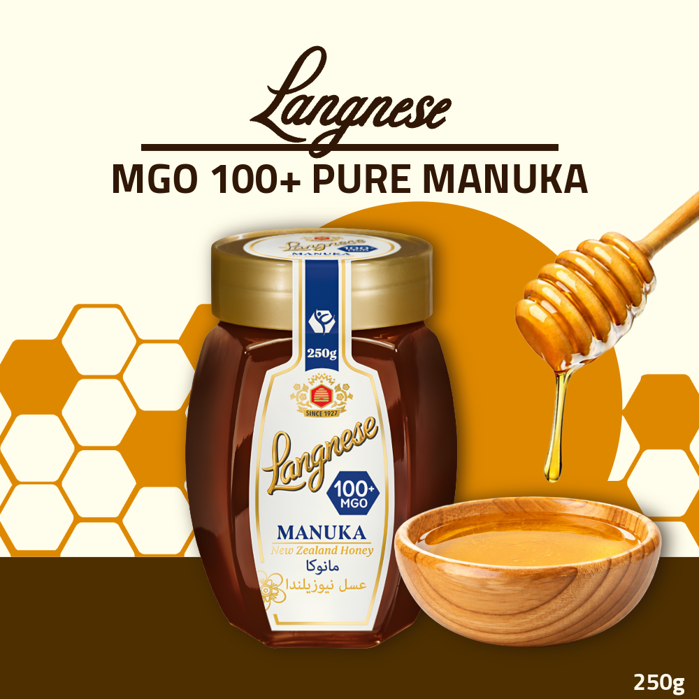 Langnese Pure Manuka Honey MGO 100+ 250g | Premium New Zealand Manuka Honey