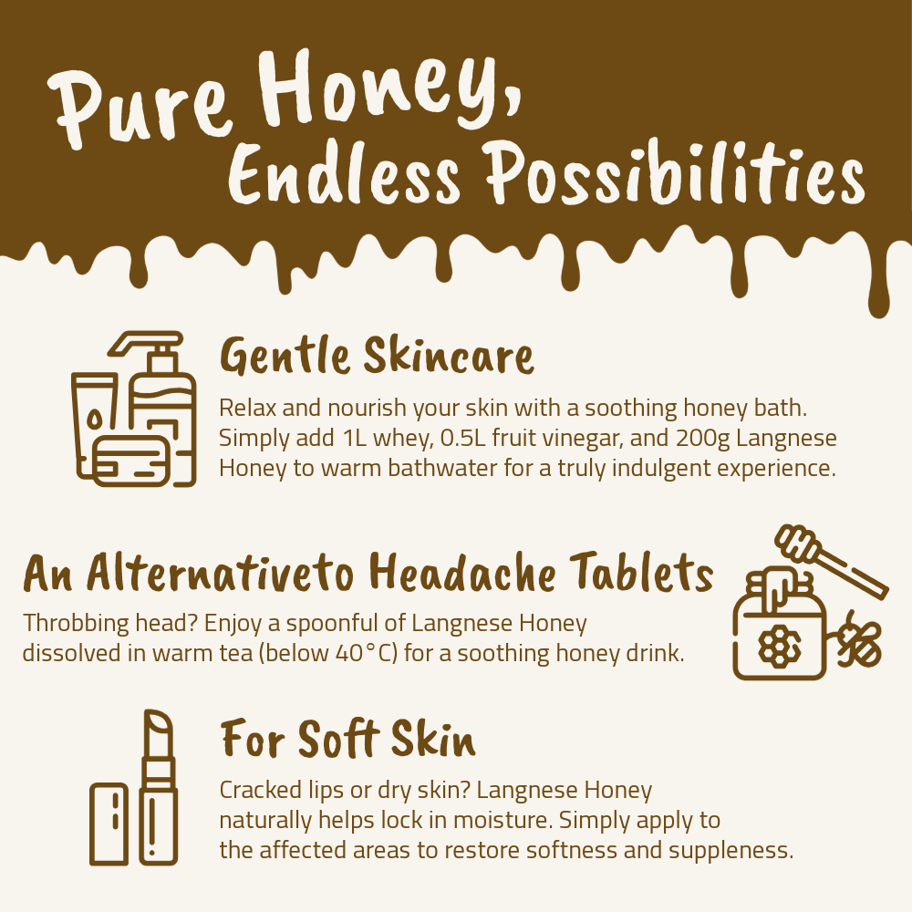 Langnese Golden Clear Honey 375g | 100% Pure Bee Honey | Smooth & Golden Honey