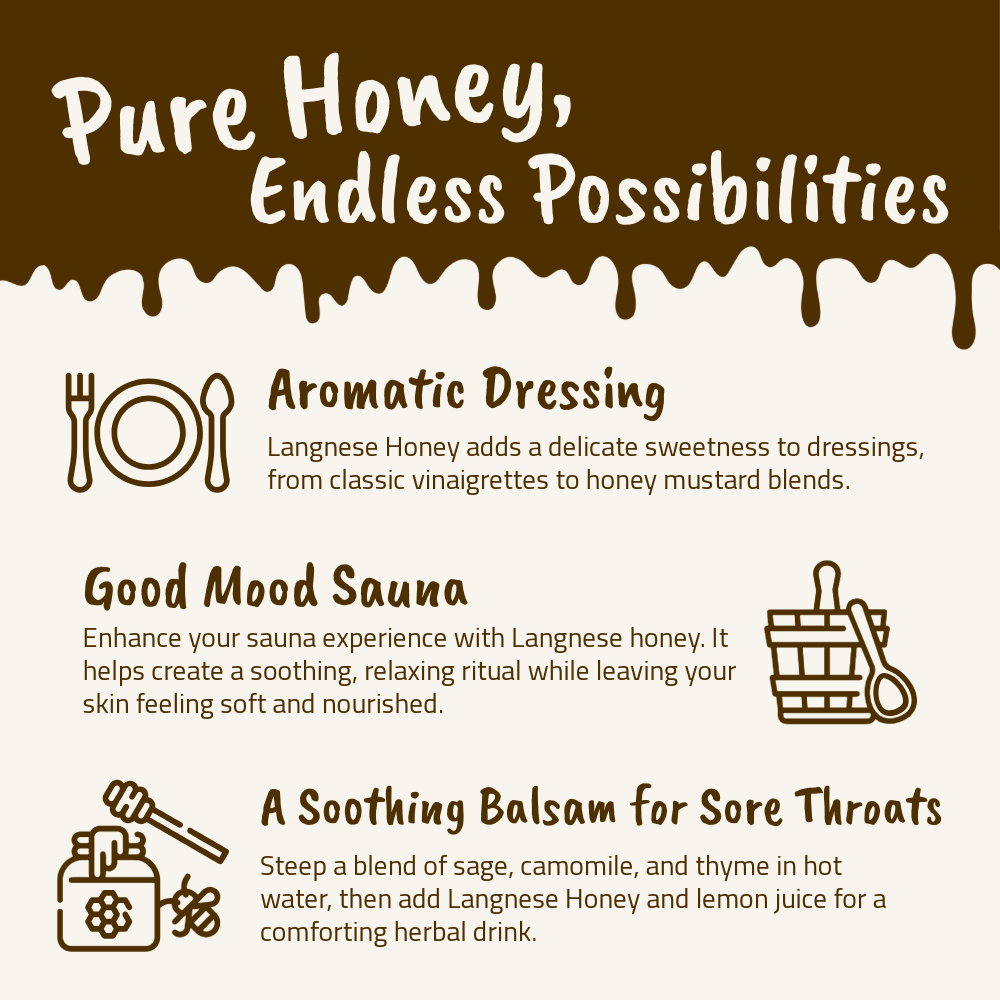 [FREE WOODEN SPOON] Langnese Acacia Honey 500g | Premium Natural Honey