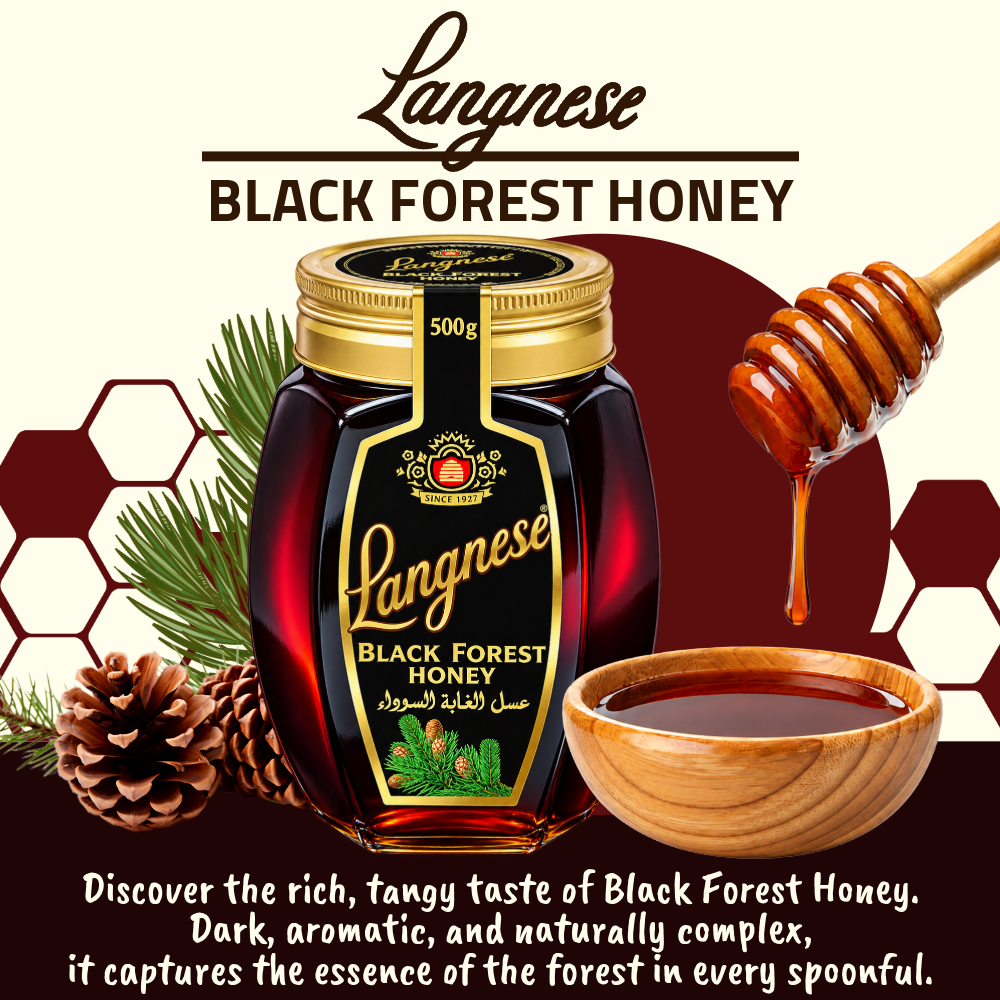 Langnese Black Forest Honey 500g | 100% Pure Bee Honey | Premium German Honey