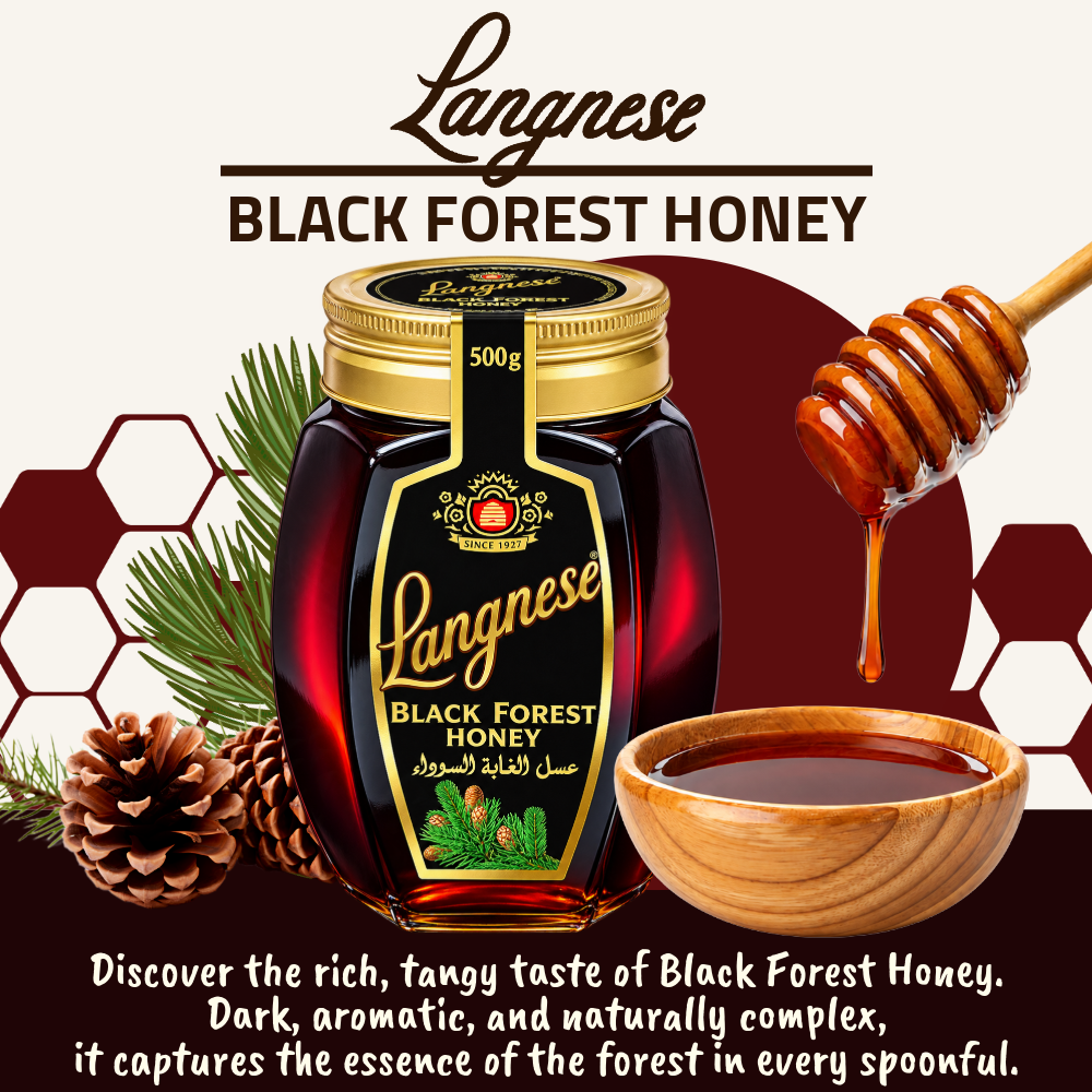 Langnese Black Forest Honey 500g | 100% Pure Bee Honey | Premium German Honey