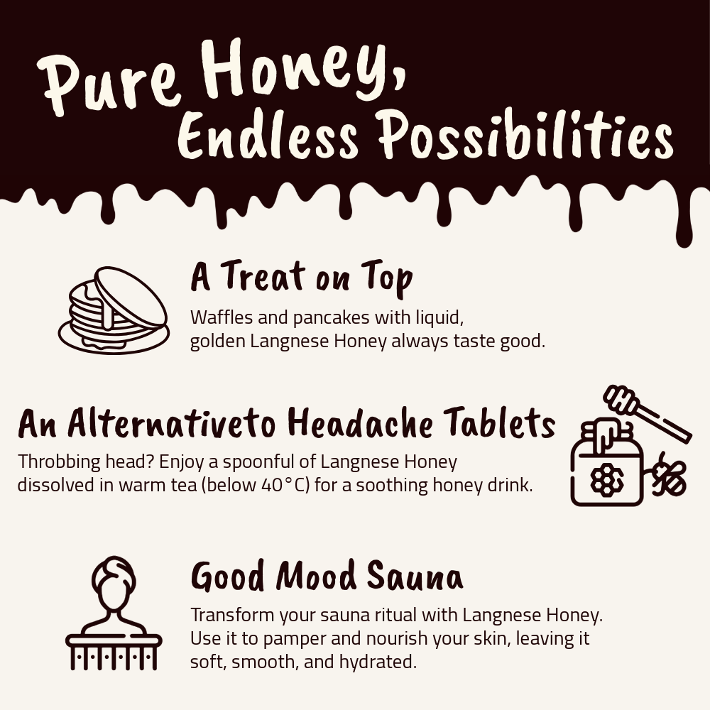 Langnese Black Forest Honey 125g | 100% Pure Bee Honey | Premium German Honey