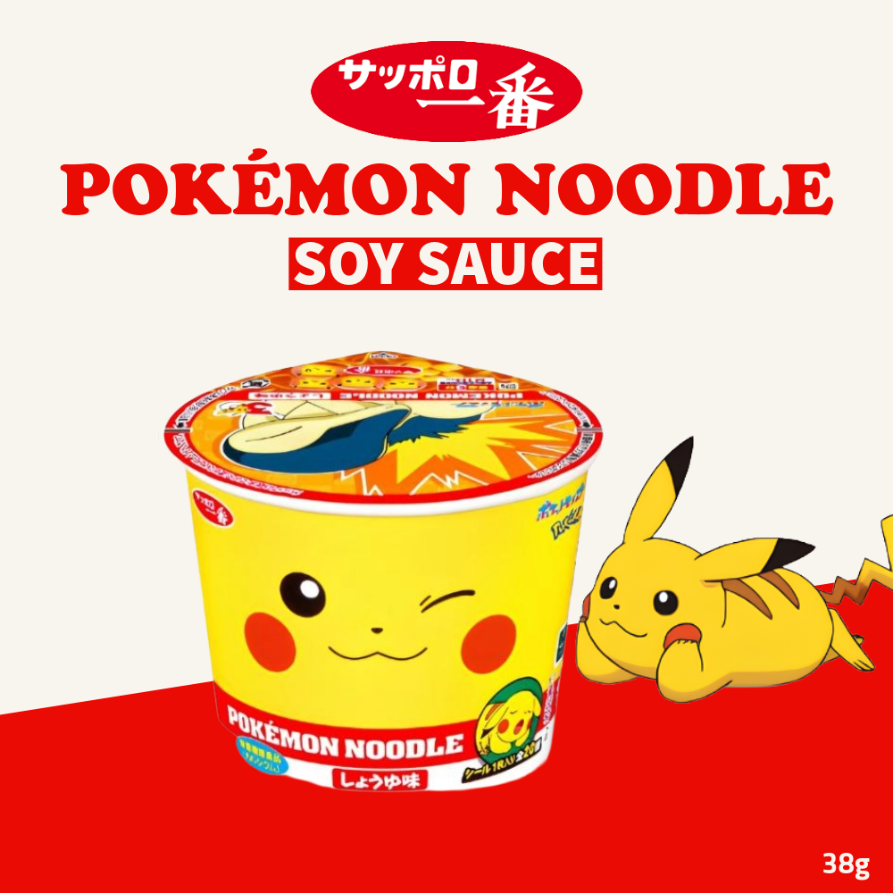 Sanyo Ichiban Pokemon Bowl-Type Noodles | Soy Sauce | 38g