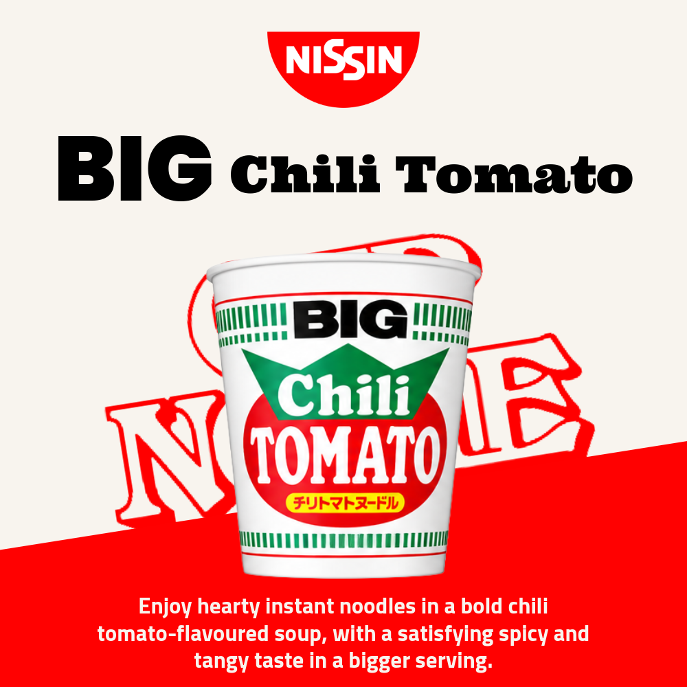 Nissin Big Cup Noodle | Chili Tomato Flavour | 109g