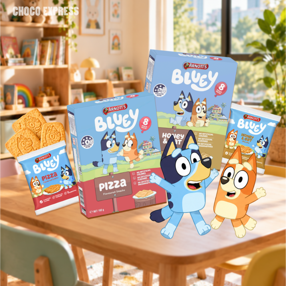 [Pre-Order] Arnott's Bluey Flavoured Snacks | Honey & Oat Flavour | 8 Packs