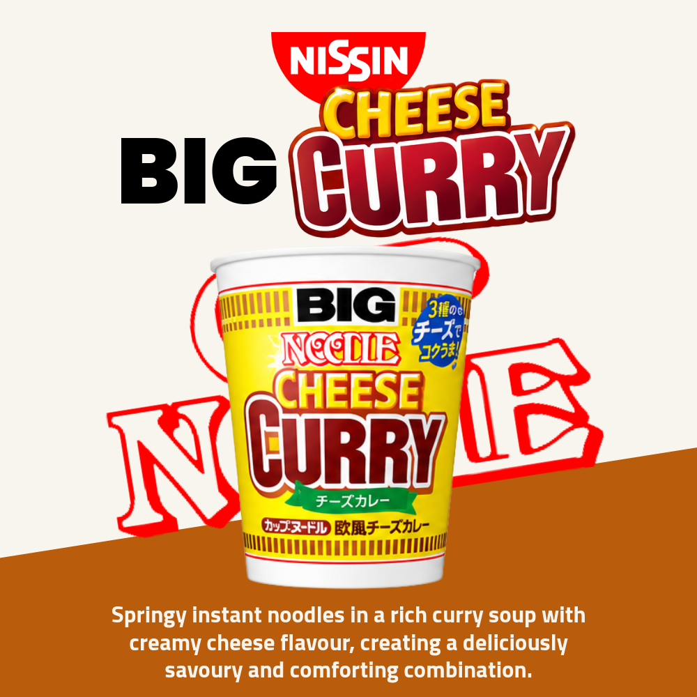 Nissin Cup Noodle | Cheese Curry Flavour | 85g