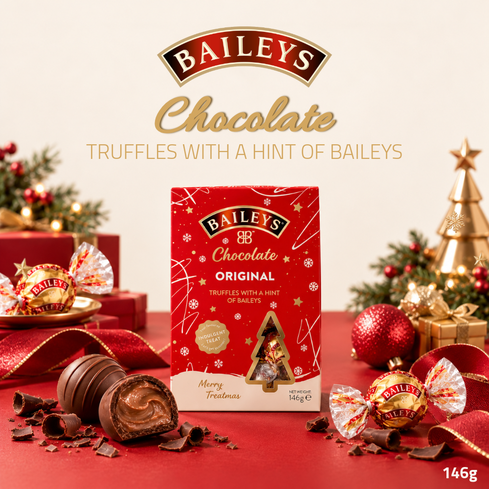 [Pre-Order] Baileys Milk Chocolate Truffles Christmas Box | Creamy Baileys Flavour | 146g