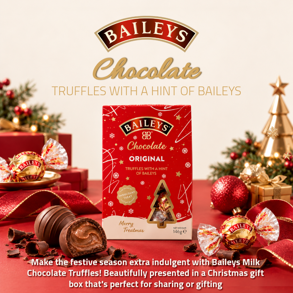 [Pre-Order] Baileys Milk Chocolate Truffles Christmas Box | Creamy Baileys Flavour | 146g