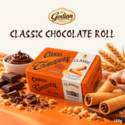 [Pre-Order] Godinn Classic Black Truffle Roll Cookies | Chocolate Roll Cookies | 188g